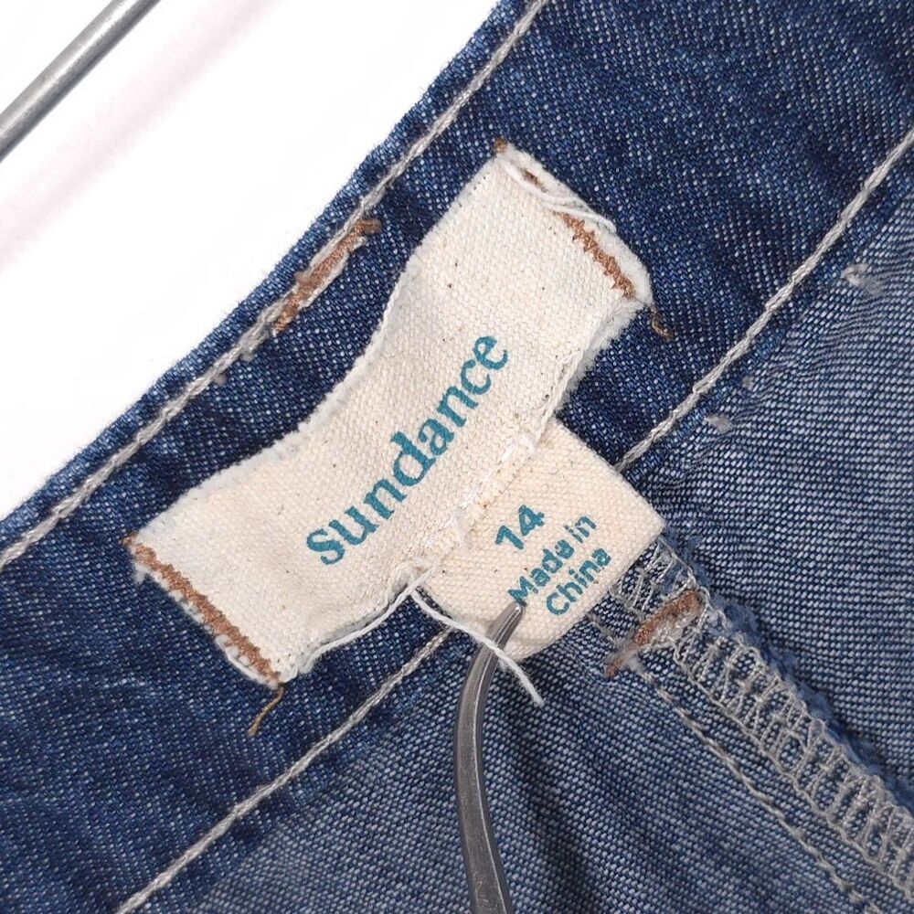 SUNDANCE Women’s Denim Jeans 14 Cargo Utility Jogger 100% Cotton - Picture 2 of 12